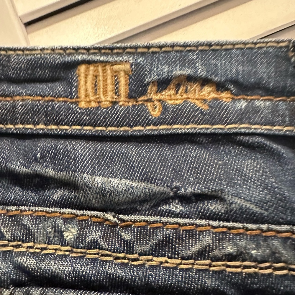 Kut From  The Kloth  Straight Legs Blue Denim Jeans - Picture 7 of 11